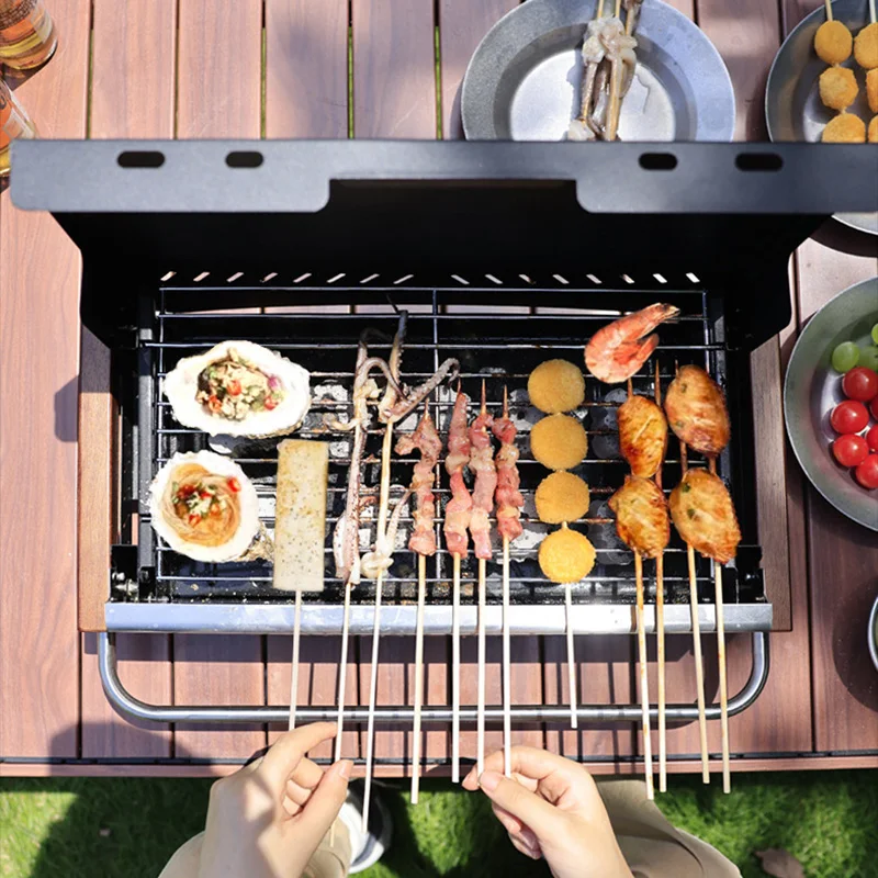 Camping Cooking Requirements - شواية فحم خفيفة الوزن قابلة للطي،