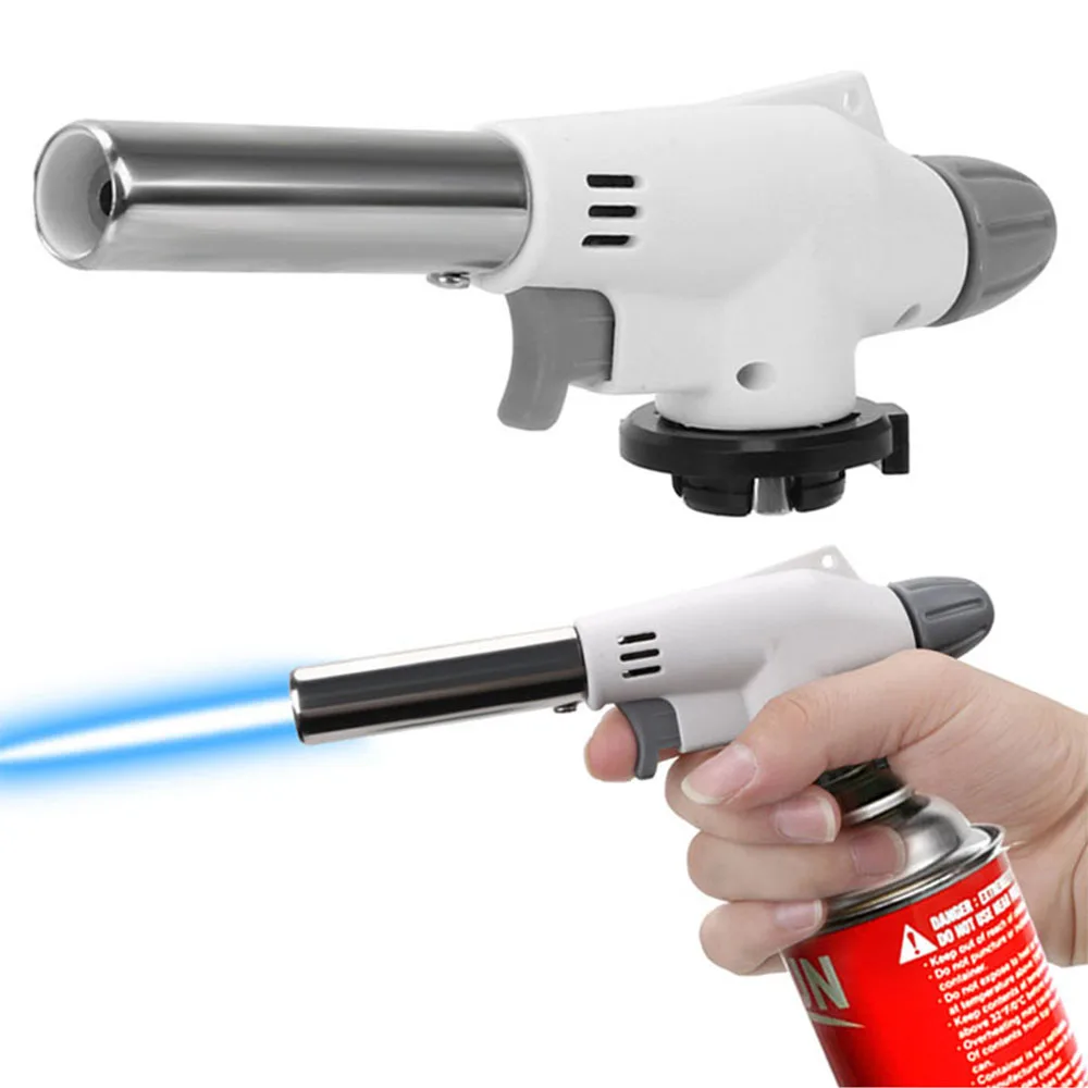Camping Cooking Butane - المحمولة المعادن لهب بندقية غاز البوتان