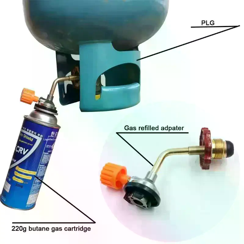 Camping Cooking Butane - موصل إعادة تعبئة أسطوانة غاز البوتان،