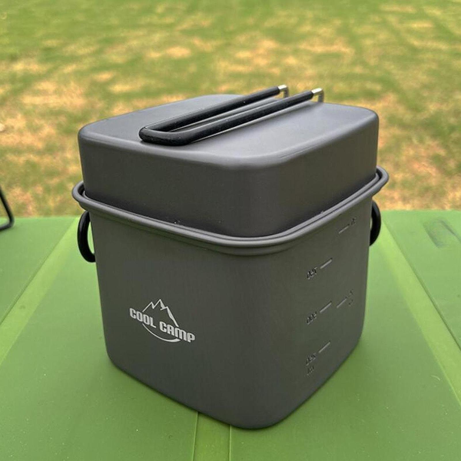 Camping Cooking Pots And Pans - طقم أدوات طهي للتخييم، مقلاة خفيفة