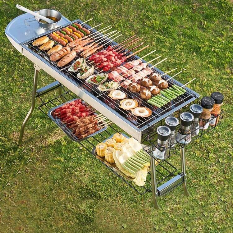 Camping Cooking Requirements - شواية محمولة من الفولاذ المقاوم للصدأ