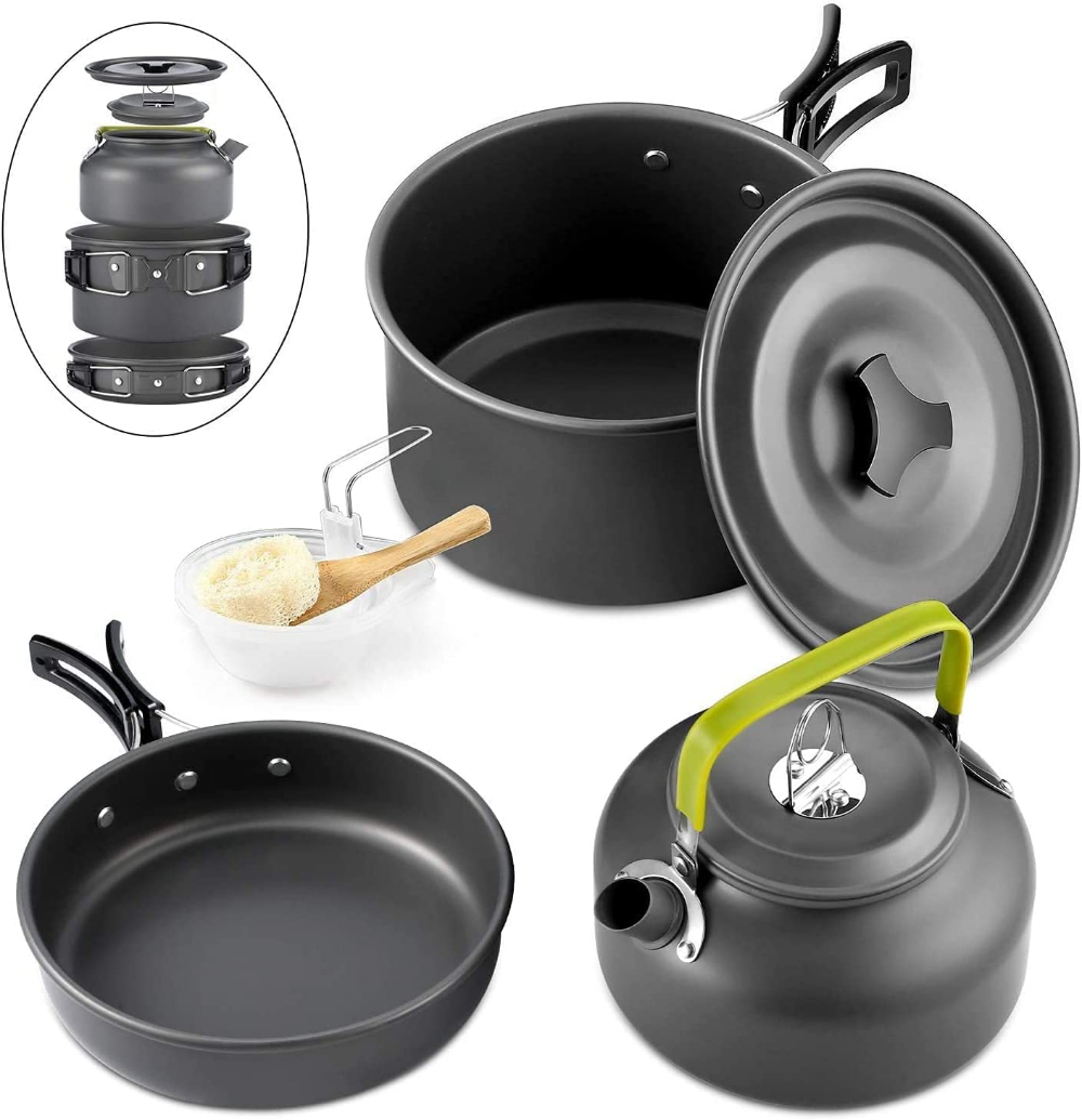 Camping Cooking Candle - طقم أواني طهي للتخييم في الهواء