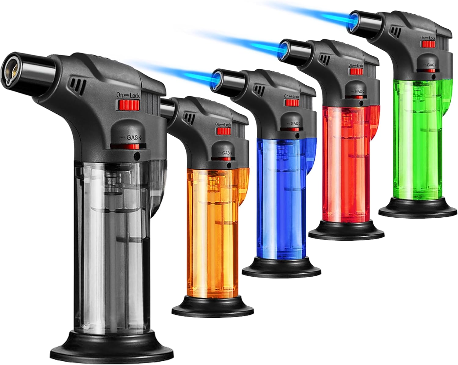 Camping Cooking Butane - ولاعة شعلة لهب نفاثة قابلة لإعادة