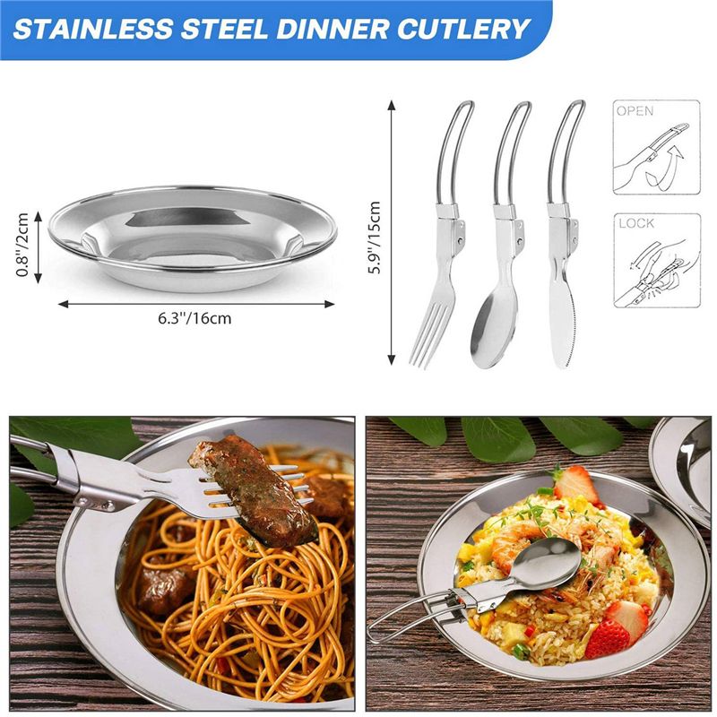 【المشتريين】جهيزات المطابخ التخ - مراجعة Camping Cooking Pots And Pans Set وسعره
