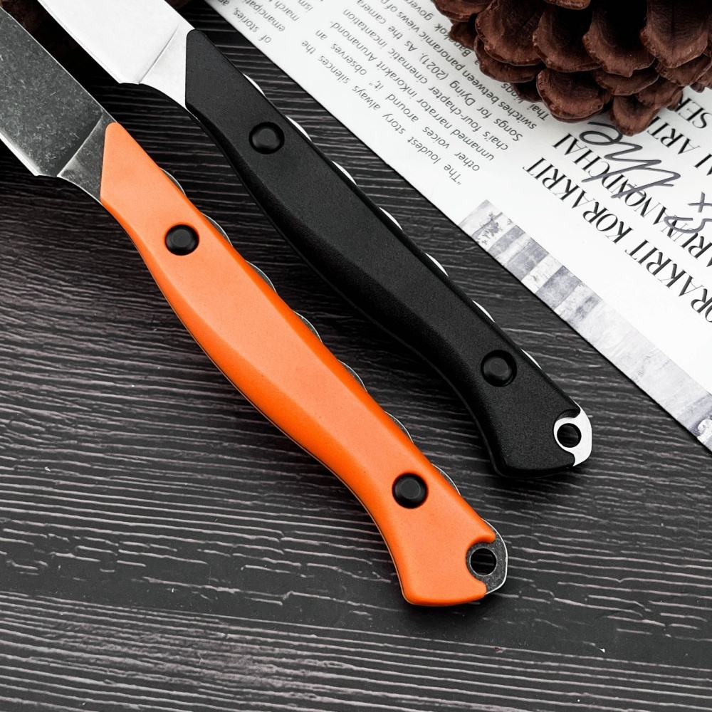 سكين تقطيع مستقيم يدوي الصنع 1 - مراجعة Camping Cooking Knife With Sheath وسعره