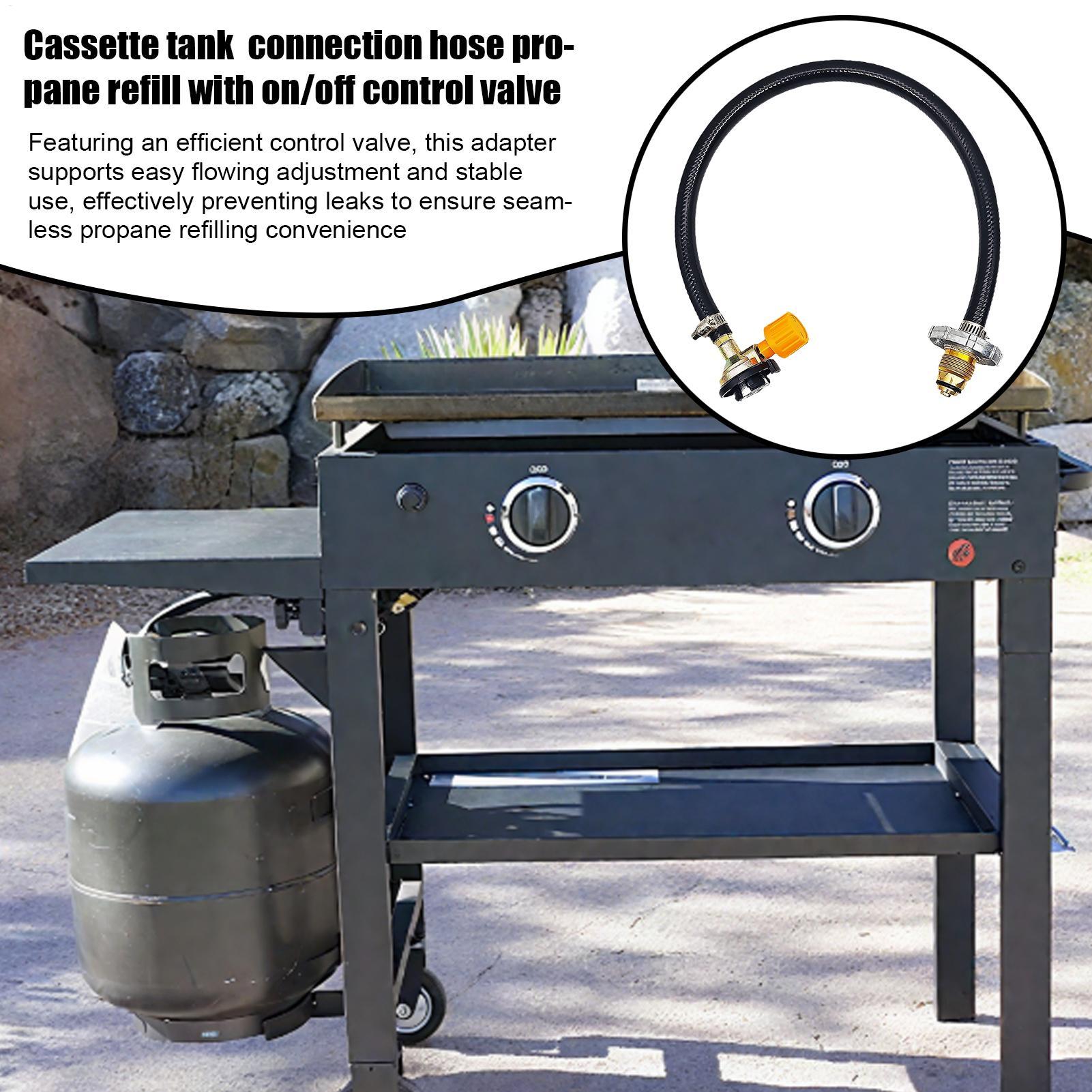 محول تعبئة البروبان مع صمام، خ - مراجعة Camping Cooking Propane وسعره