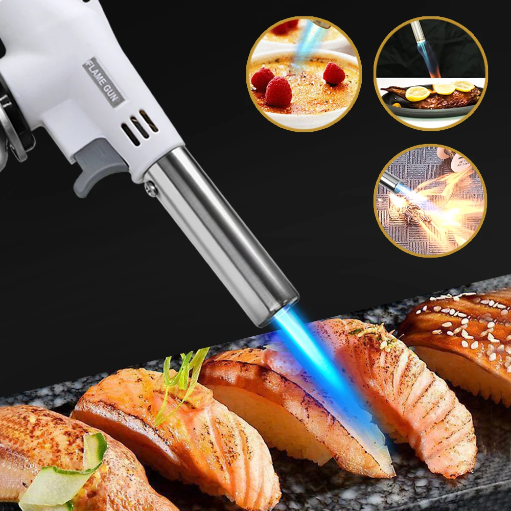 المحمولة المعادن لهب بندقية غا - مراجعة Camping Cooking Butane وسعره