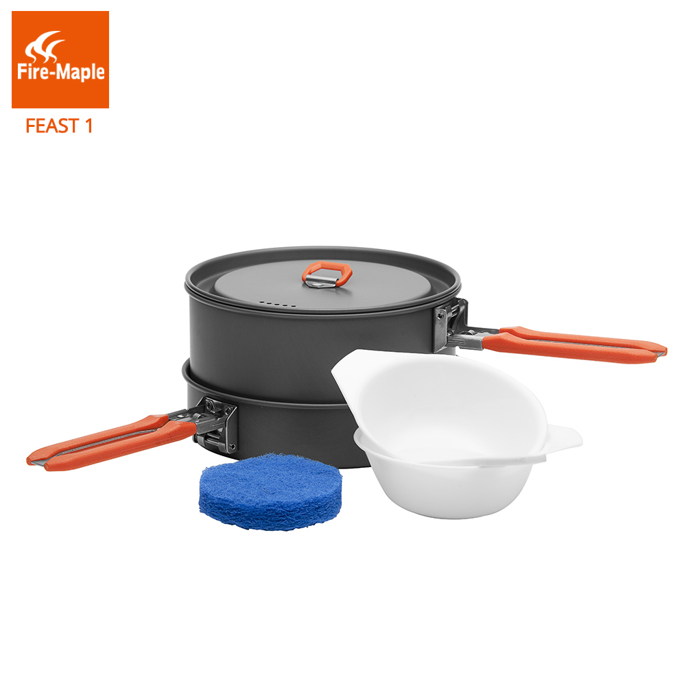 النار القيقب عيد 1 في الهواء ا - مراجعة Camping Cooking Pots And Pans وسعره