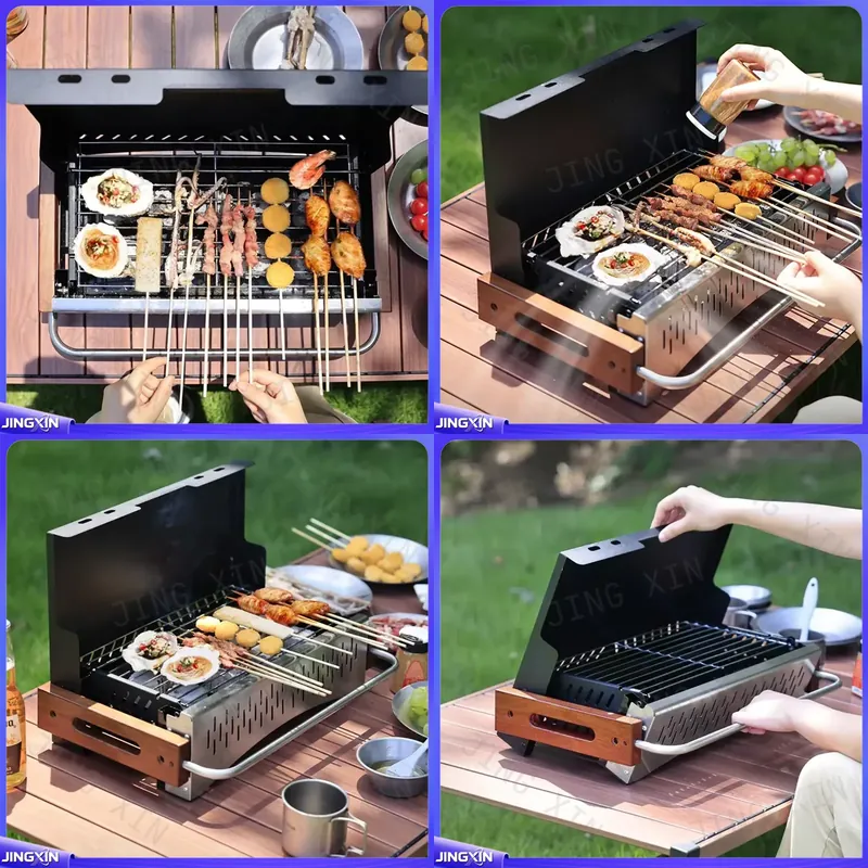 شواية فحم قابلة للطي خفيفة الو - مراجعة Camping Cooking Requirements وسعره