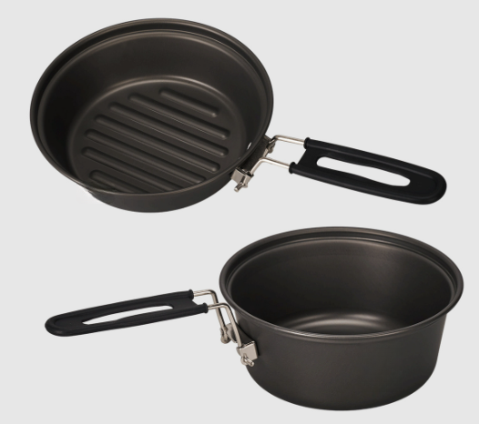 مجموعة أواني طهي خفيفة الوزن م - مراجعة Camping Cooking Pots And Pans Set وسعره