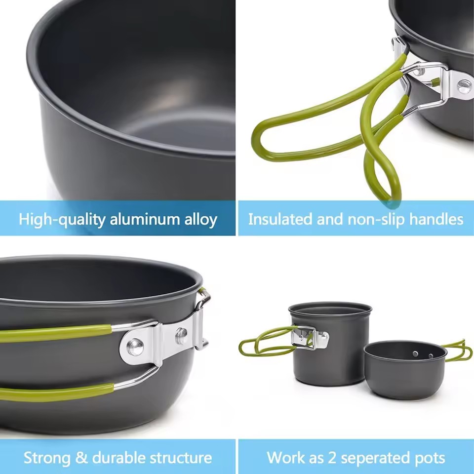 خفيفة التخييم تجهيزات المطابخ  - مراجعة Camping Cooking Kit وسعره