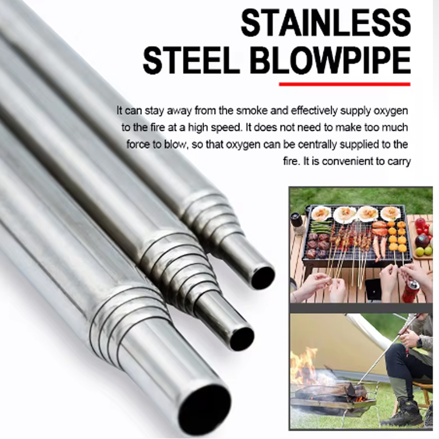 الفولاذ المقاوم للصدأ Blowpipe - مراجعة Camping Cooking Candle وسعره