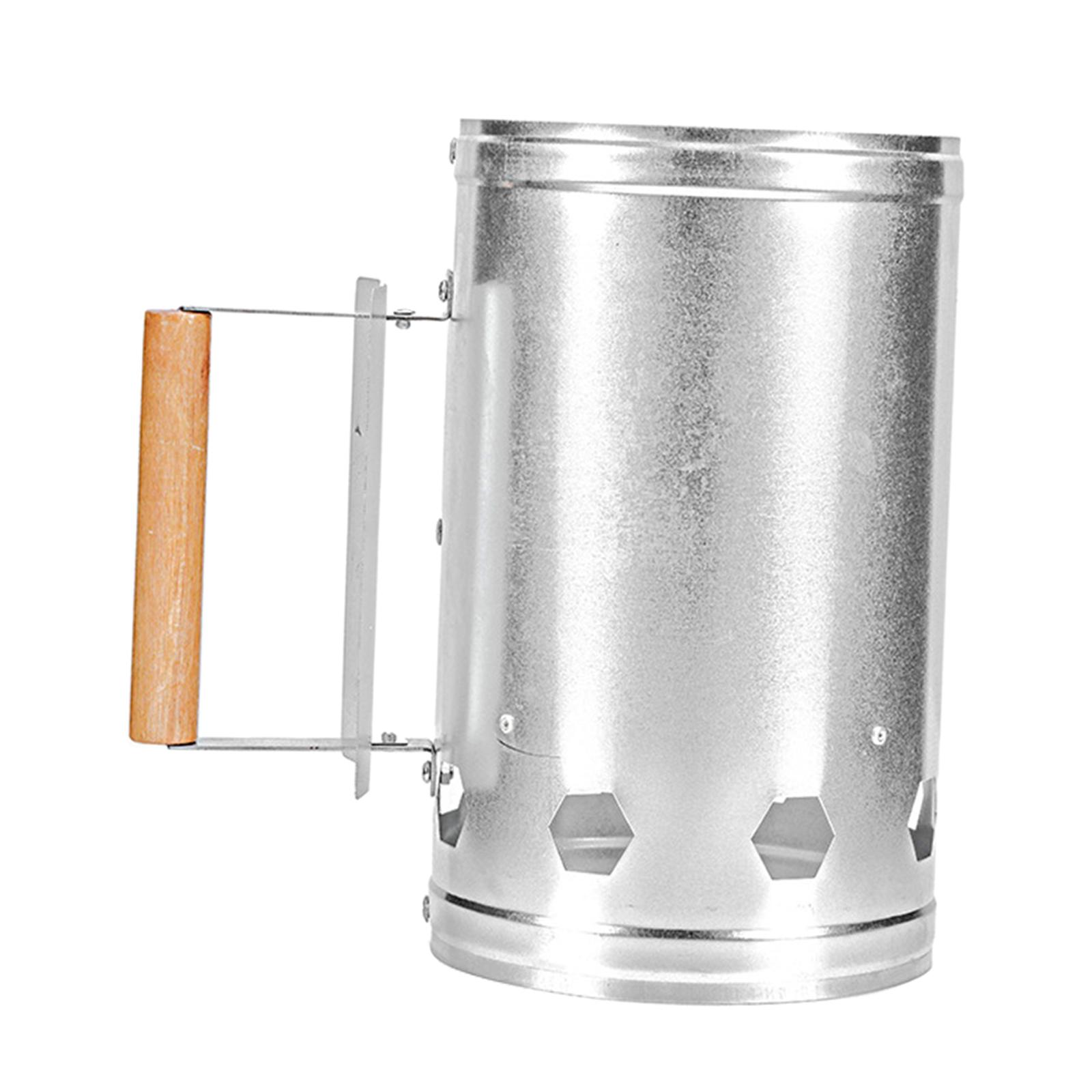 مشعل مدخنة فولاذي للشواء على ش - مراجعة Charcoal Chimney Starter وسعره