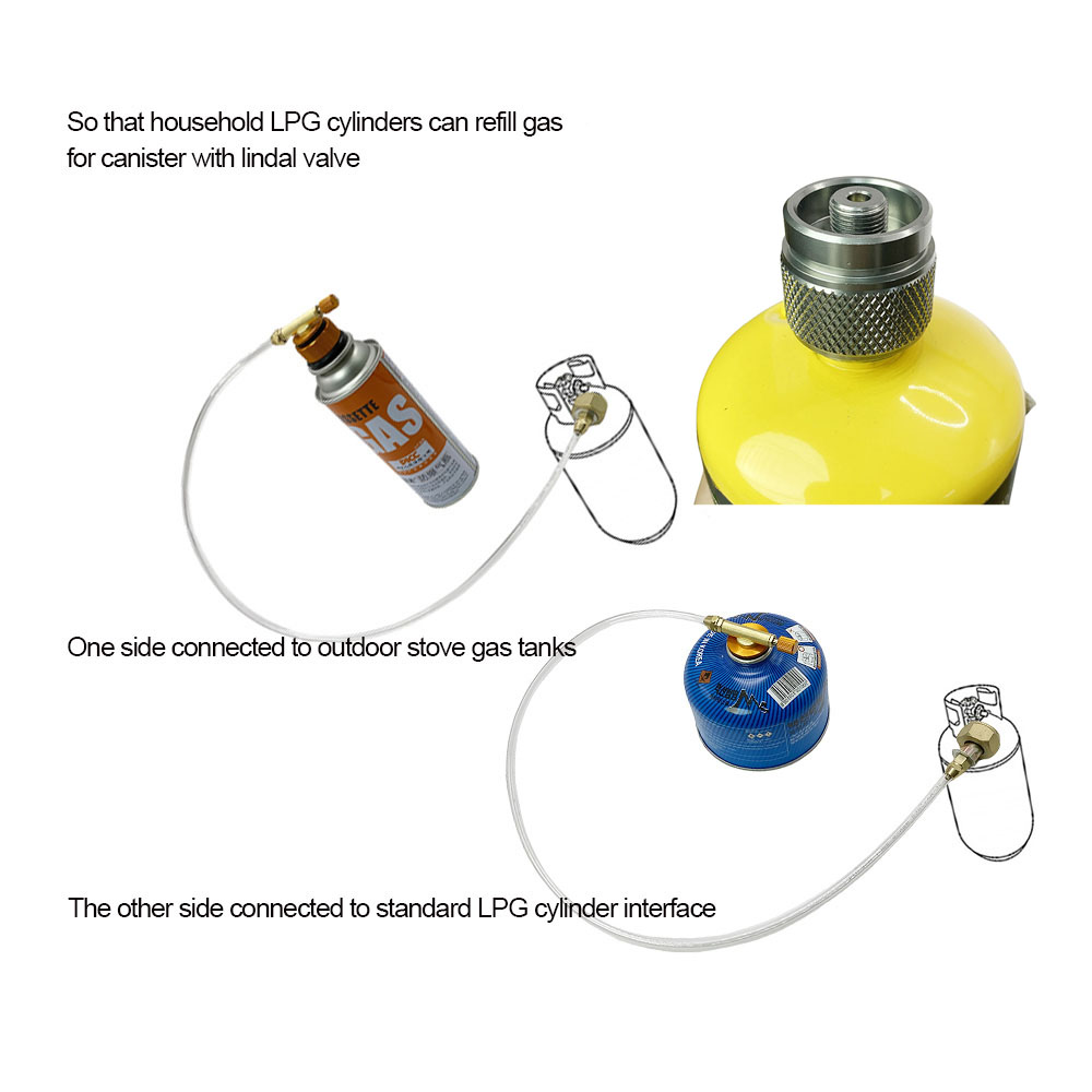 محول إعادة تعبئة الغاز في الهو - مراجعة Camping Cooking Equipment Gas وسعره