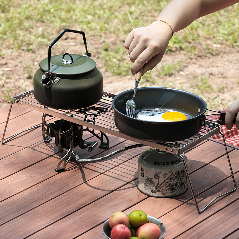 طقم موقد تخييم من الفولاذ المق - مراجعة Camping Cooking Candle وسعره