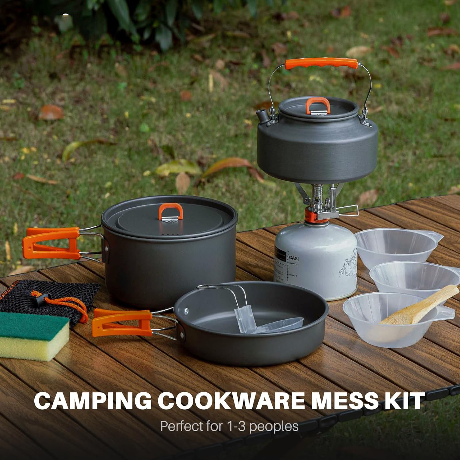 أدوات طهي للتخييم، طقم قدور وم - مراجعة Camping Cooking Pots And Pans وسعره