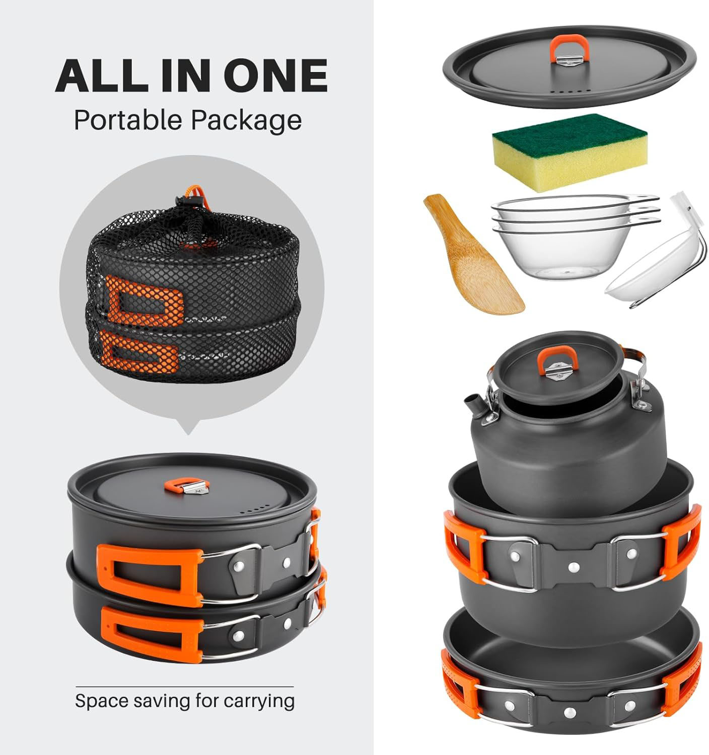 أدوات طهي للتخييم، طقم قدور وم - مراجعة Camping Cooking Pots And Pans وسعره