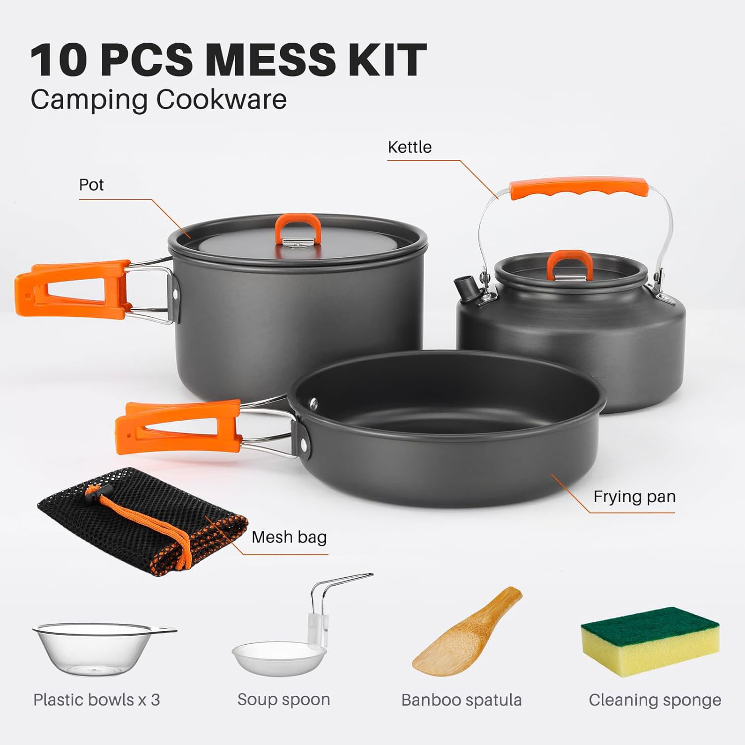 أدوات طهي للتخييم، طقم قدور وم - مراجعة Camping Cooking Pots And Pans وسعره