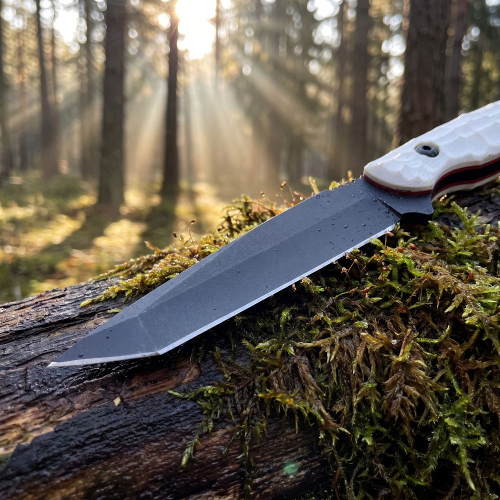 سكين تقطيع محمول للتخييم والنز - مراجعة Camping Cooking Knife With Sheath وسعره