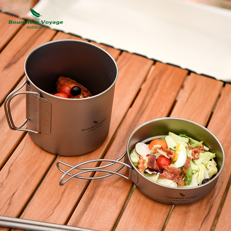 مجموعة أوعية بمقبض قابل للطي م - مراجعة Camping Cooking Pots And Pans Set وسعره