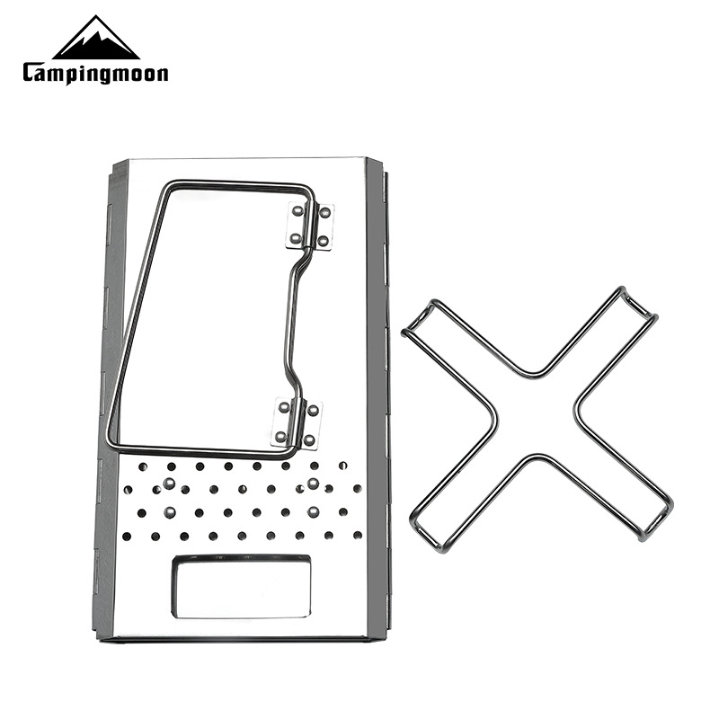 MT-18 CAMPINGMOON طوي المحمولة - مراجعة Charcoal Chimney Starter وسعره