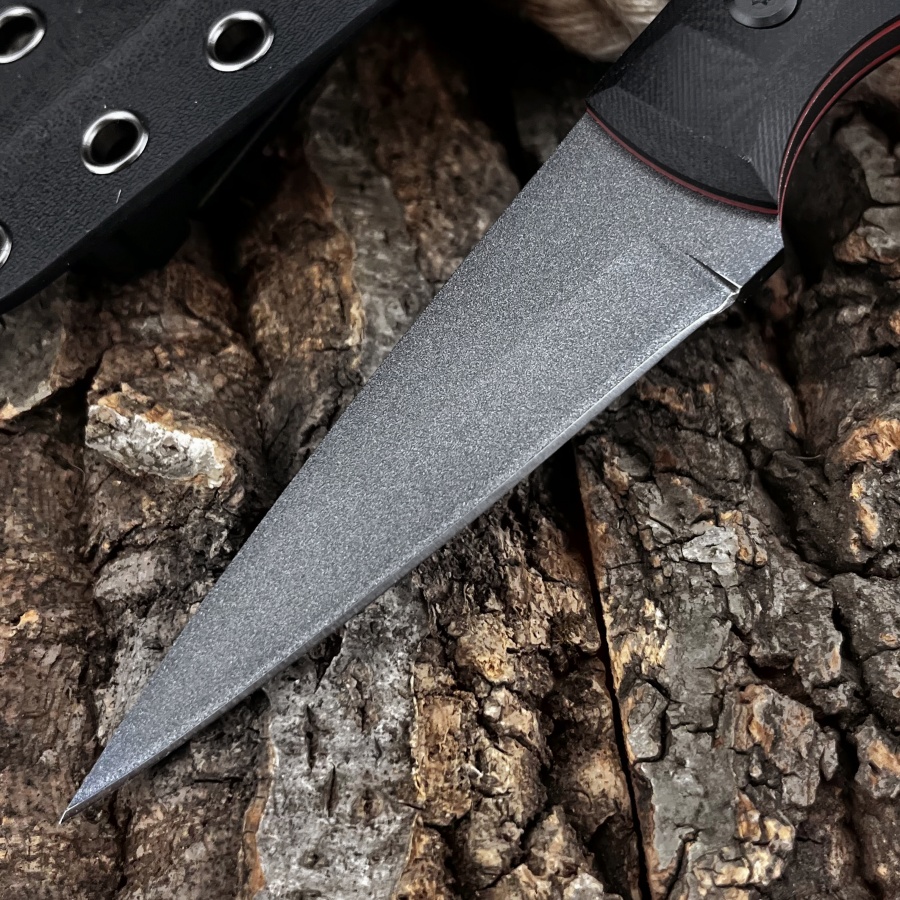 سكين مستقيم يدوي الصنع بمقبض G - مراجعة Camping Cooking Knife With Sheath وسعره