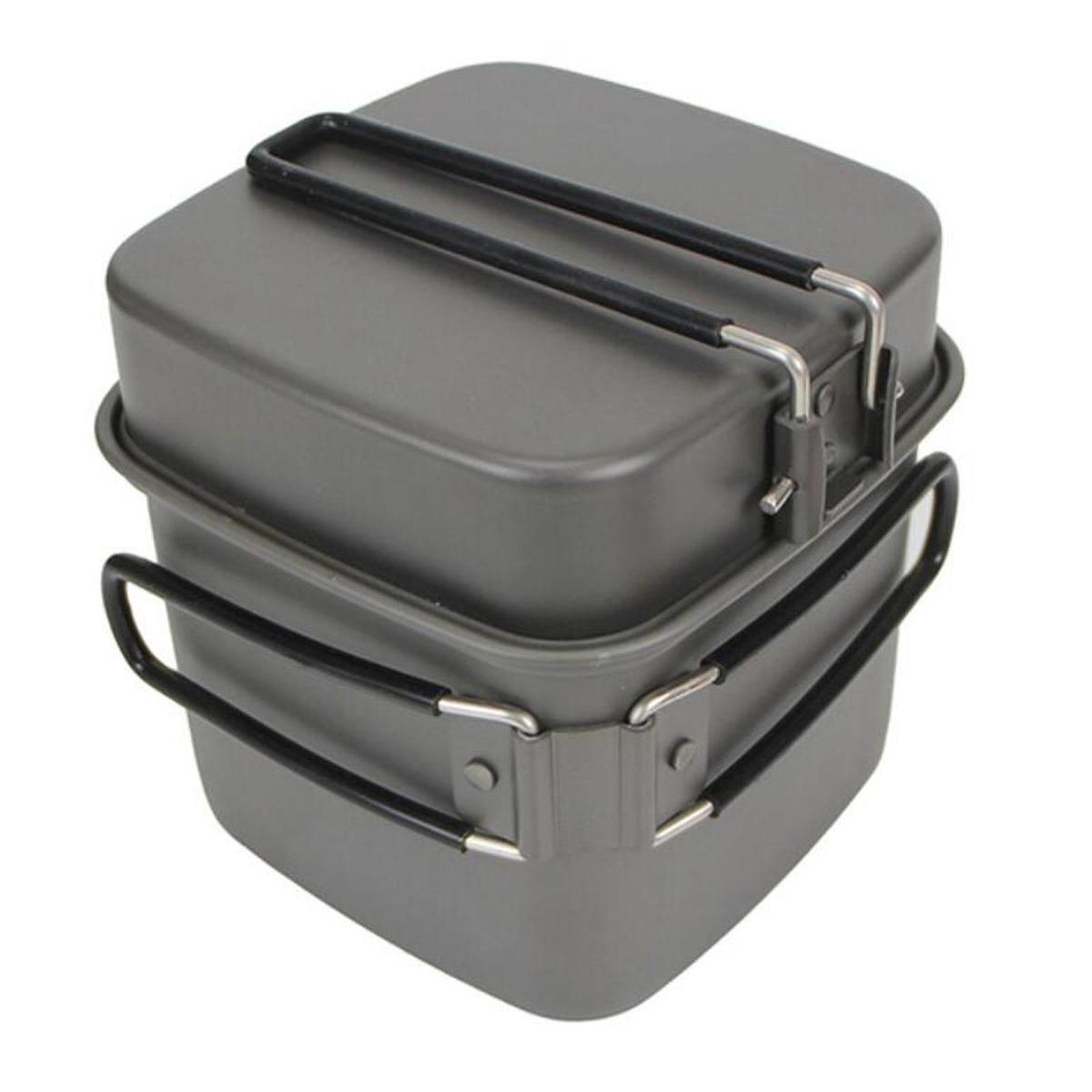 طقم أدوات طهي للتخييم، مقلاة خ - مراجعة Camping Cooking Pots And Pans وسعره