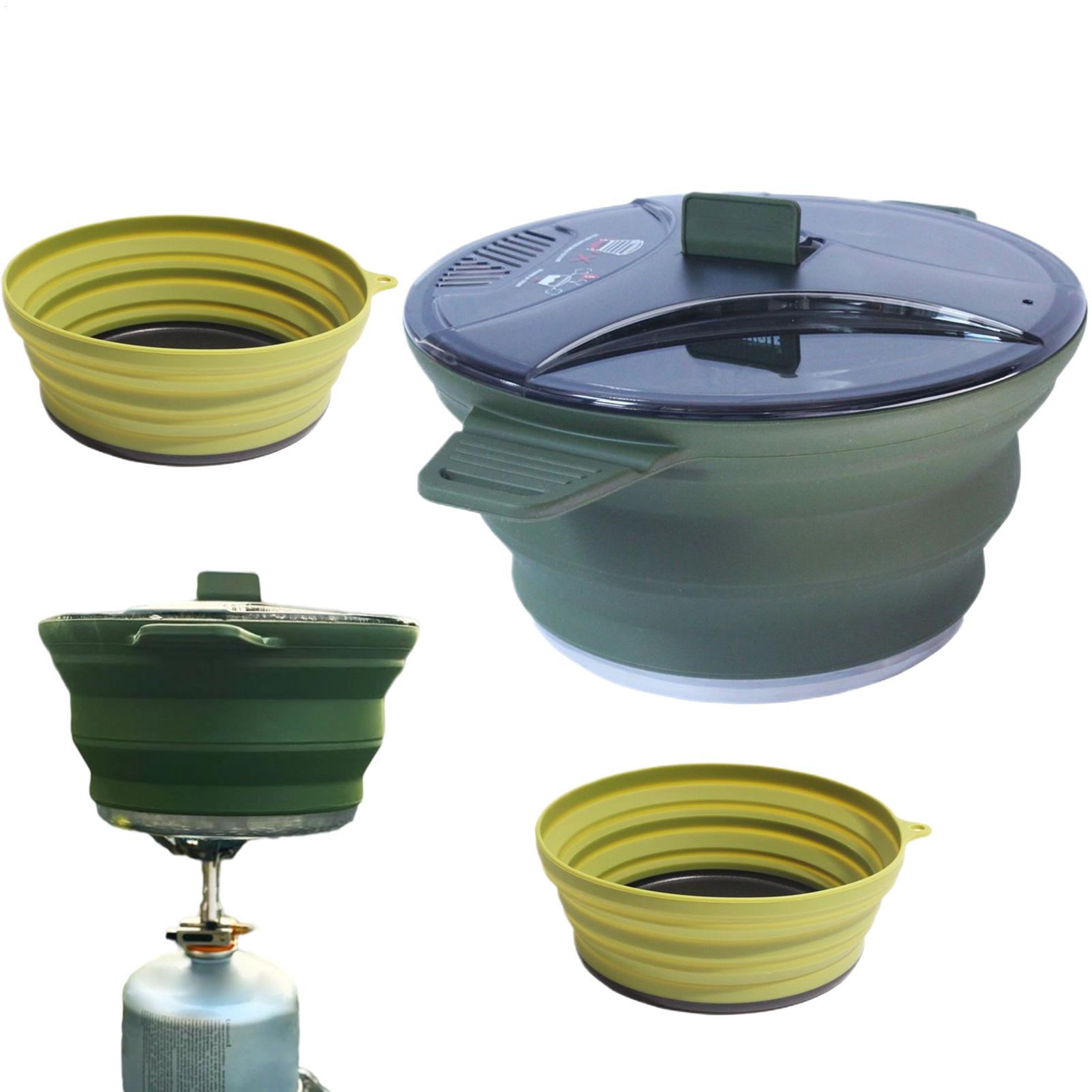 طقم طهي للتخييم قابل للطي، مجم - مراجعة Camping Cooking Pots And Pans Set وسعره