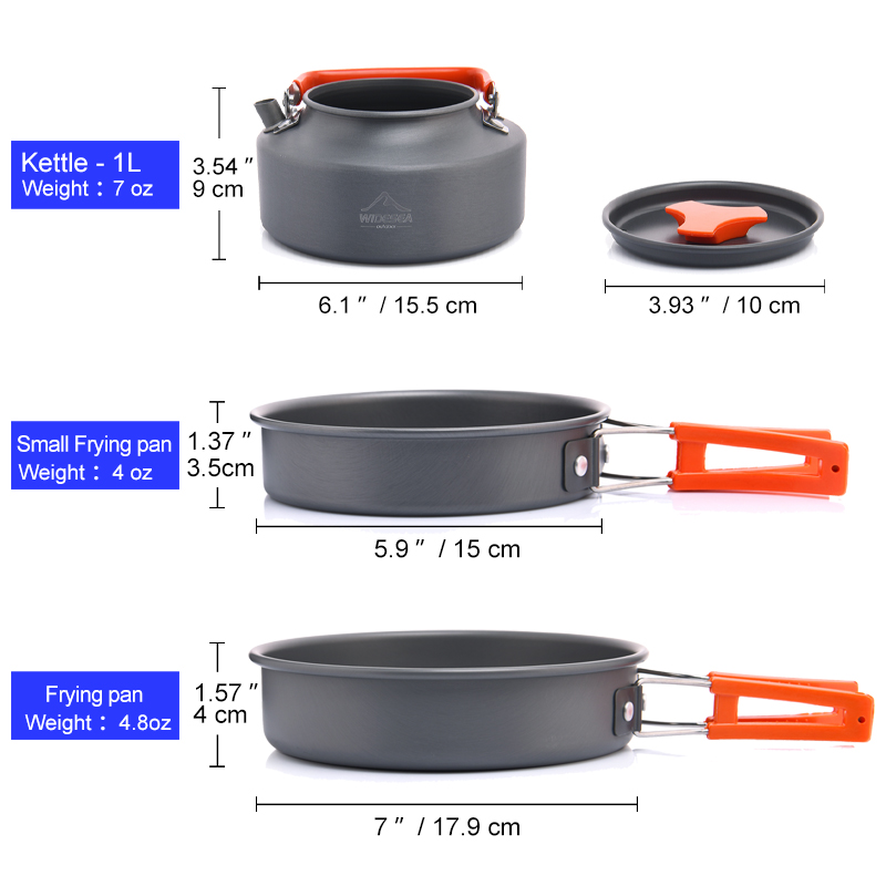 طقم أدوات طهي للتخييم في الهوا - مراجعة Camping Cooking Pots And Pans وسعره