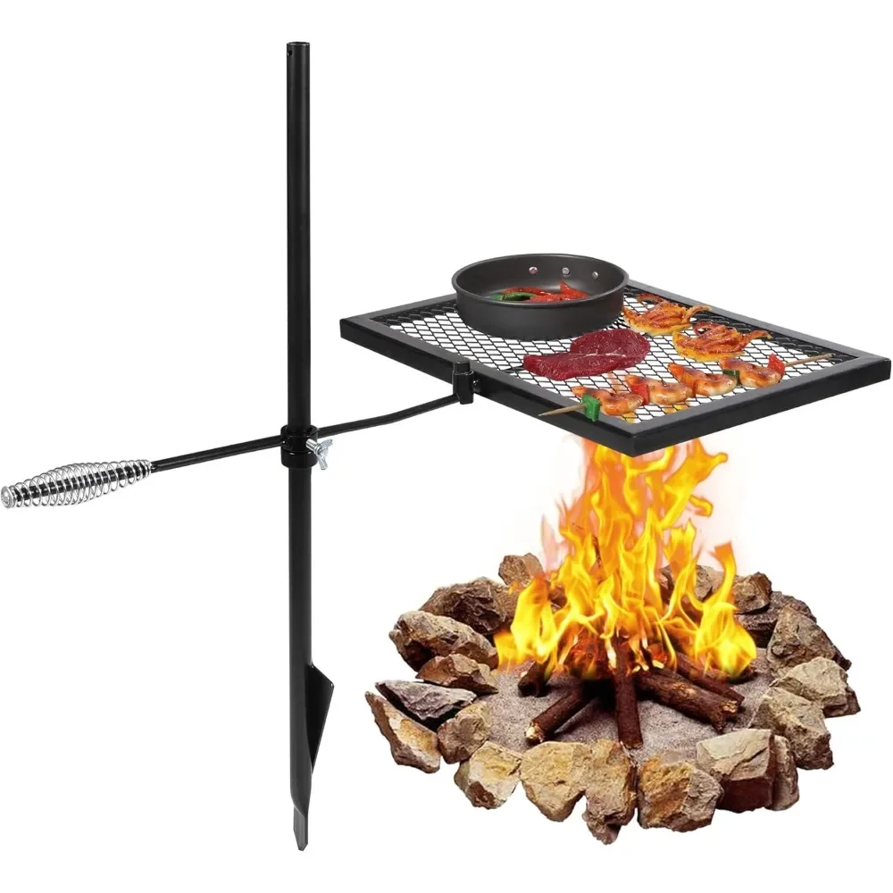 شواية كامب فاير دوارة، شبكة فو - مراجعة Camping Cooking Over Fire وسعره
