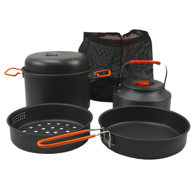 مجموعة أدوات طهي خارجية ، وعاء - مراجعة Camping Cooking Pots And Pans وسعره