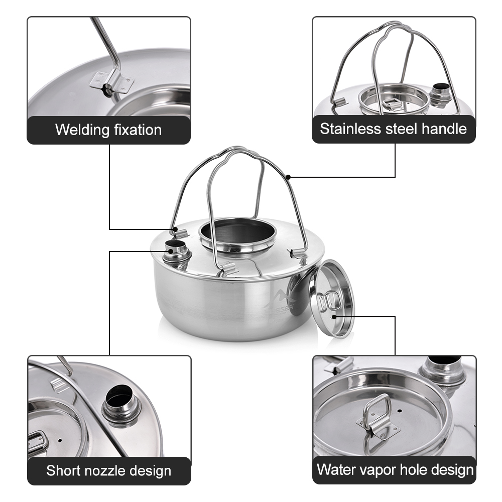 Widesea التخييم في الهواء الطل - مراجعة Camping Cooking Kit وسعره