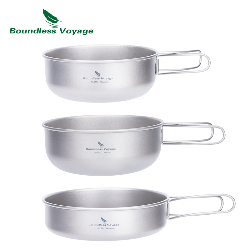 طقم طهي تخييم من التيتانيوم Bo - مراجعة Camping Cooking Pots And Pans Set وسعره