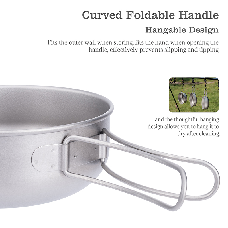 طقم طهي تخييم من التيتانيوم Bo - مراجعة Camping Cooking Pots And Pans Set وسعره