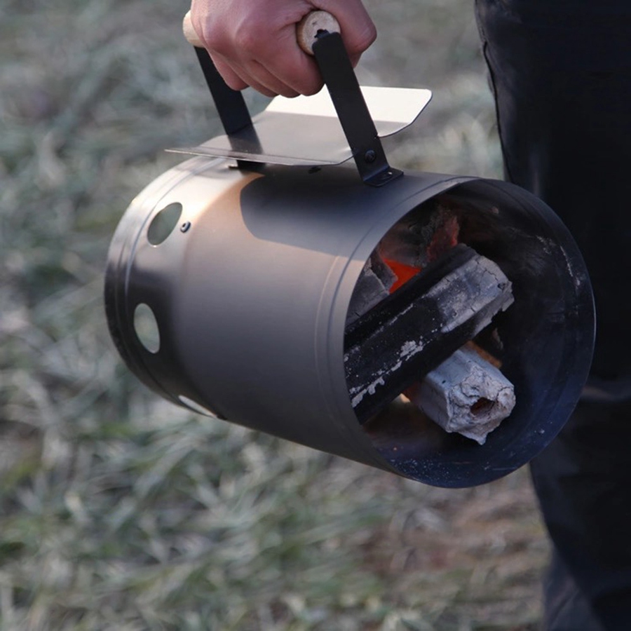 أدوات شواء خارجية، موقد فحم سر - مراجعة Charcoal Chimney Starter وسعره