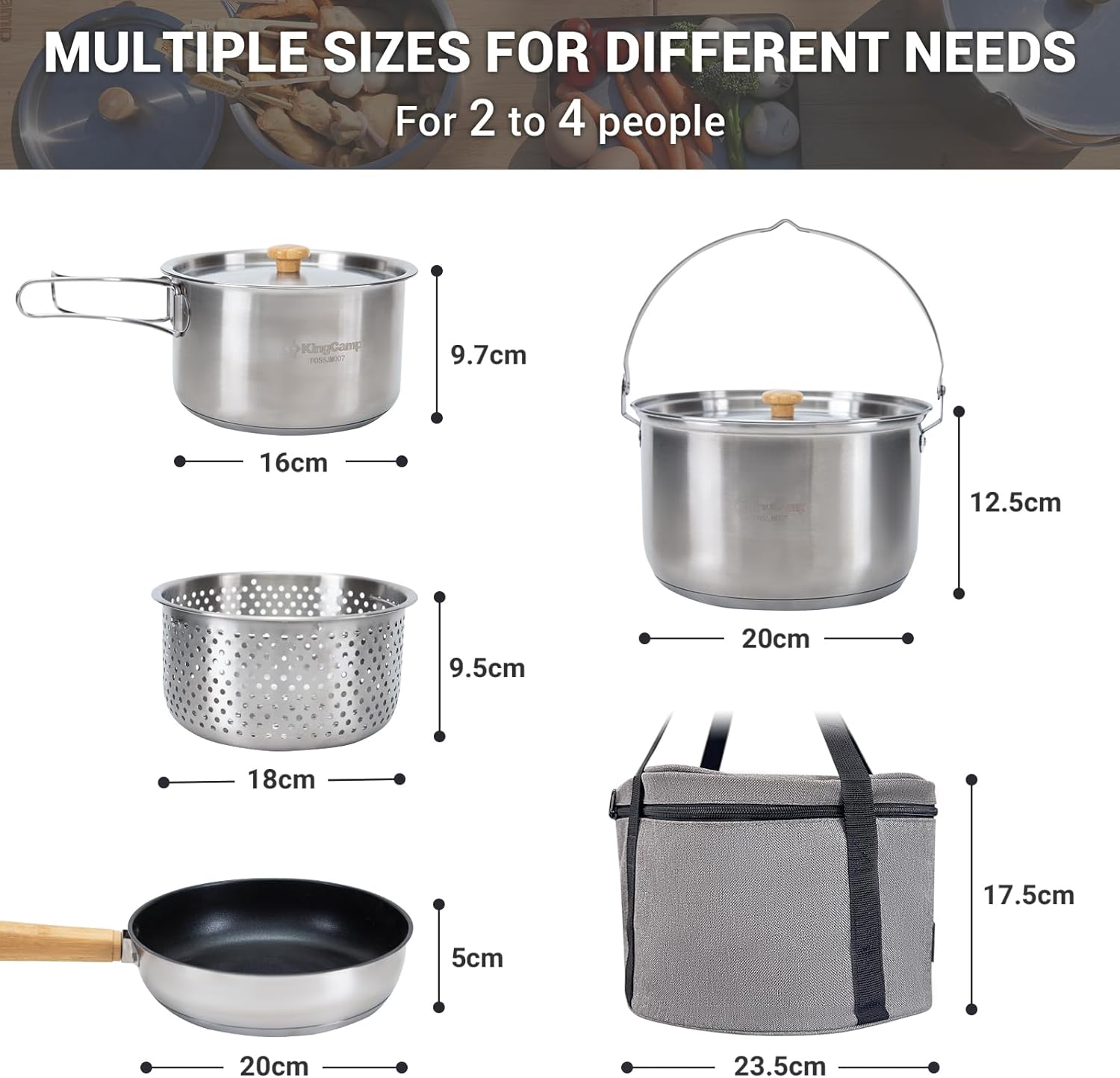 طقم أواني طهي للتخييم من الفول - مراجعة Camping Cooking Pots And Pans Set وسعره