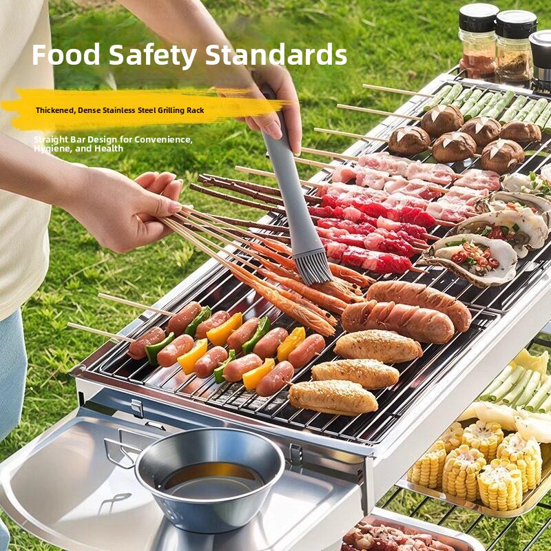 شواية محمولة من الفولاذ المقاو - مراجعة Camping Cooking Requirements وسعره