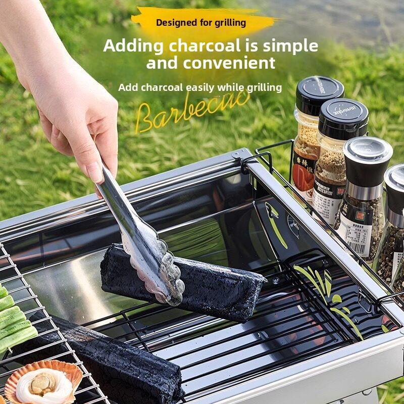 شواية محمولة من الفولاذ المقاو - مراجعة Camping Cooking Requirements وسعره