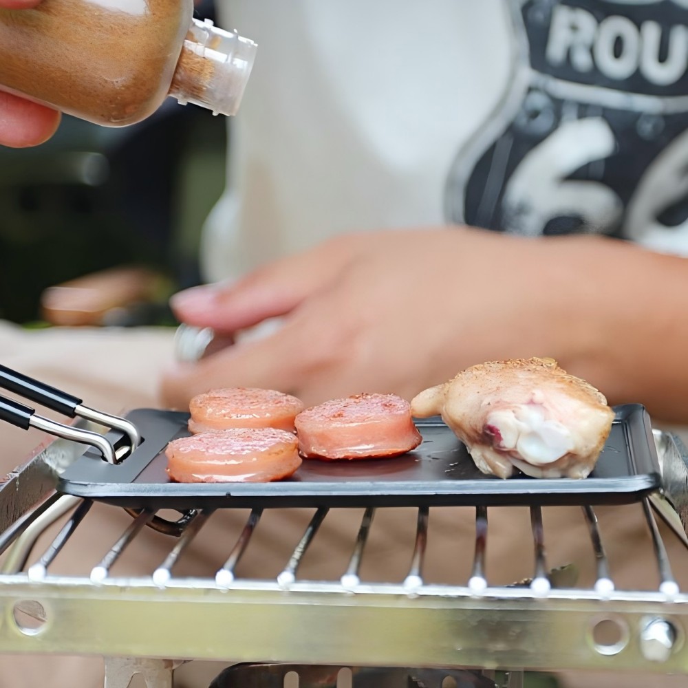 مقلاة تخييم محمولة للاستخدام ا - مراجعة Camping Cooking Disc وسعره