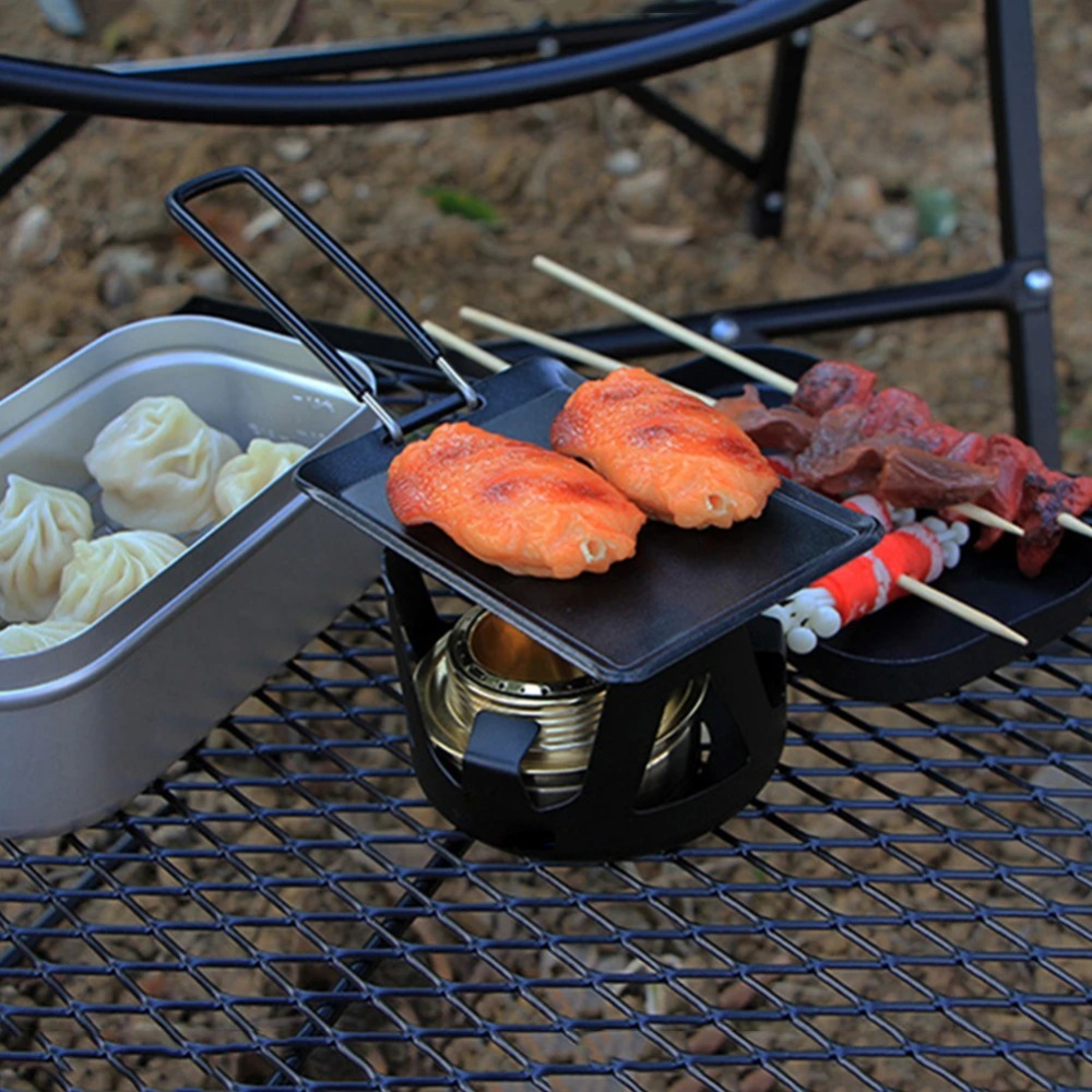 مقلاة تخييم محمولة للاستخدام ا - مراجعة Camping Cooking Disc وسعره