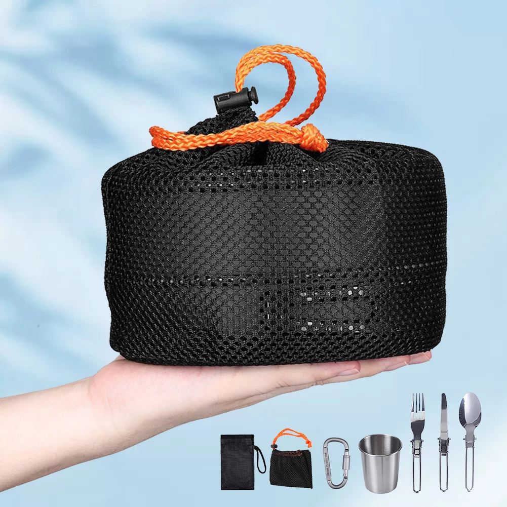 طقم أدوات طهي للتخييم، غلاية و - مراجعة Camping Cooking Pots And Pans وسعره