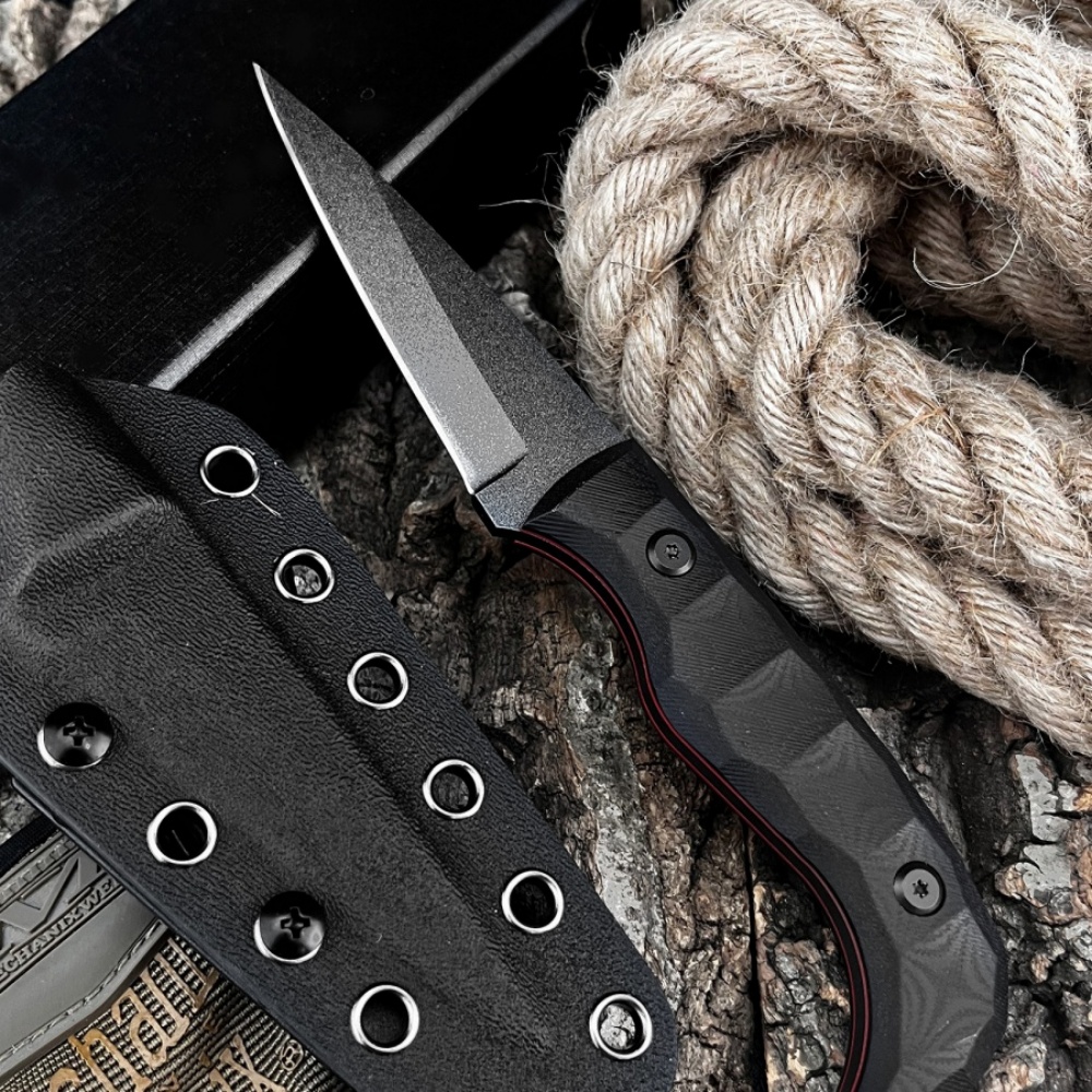 سكين مستقيم للتخييم والنزهات م - مراجعة Camping Cooking Knife With Sheath وسعره