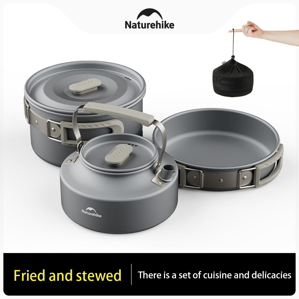 مجموعة أواني خارجية من Natureh - مراجعة Camping Cooking Pots And Pans وسعره