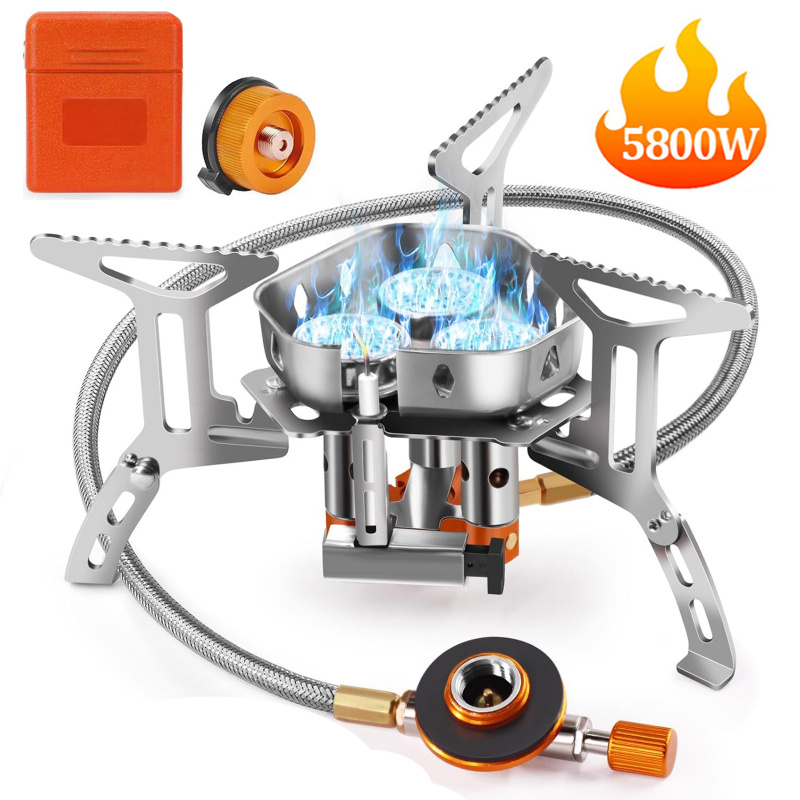 موقد غاز للتخييم عالي القدرة 5 - مراجعة Camping Cooking Butane وسعره