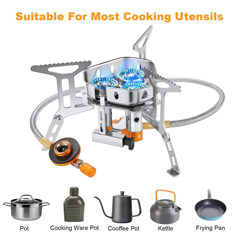 موقد غاز للتخييم عالي القدرة 5 - مراجعة Camping Cooking Butane وسعره